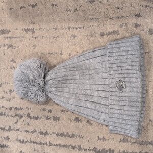 Michael Kors Grey Pom Pom Hat